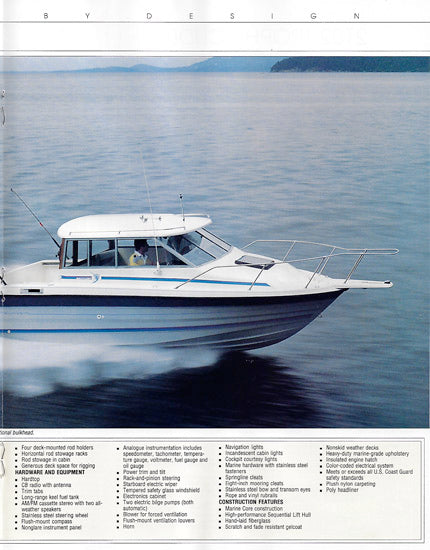Bayliner 1989 Trophy Brochure