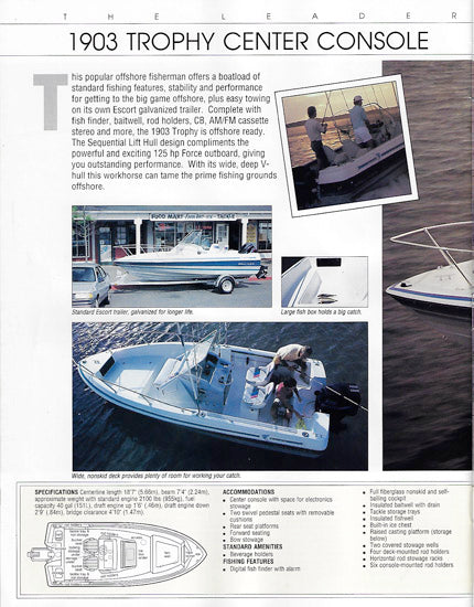 Bayliner 1989 Trophy Brochure