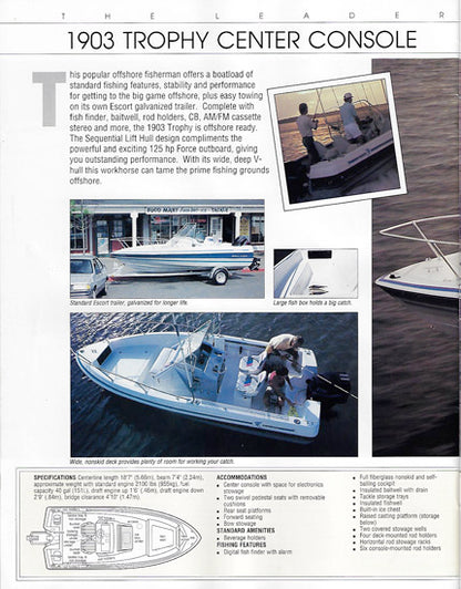 Bayliner 1989 Trophy Brochure