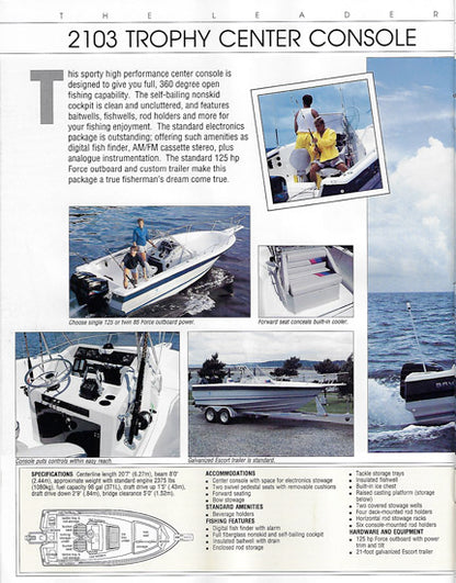 Bayliner 1989 Trophy Brochure