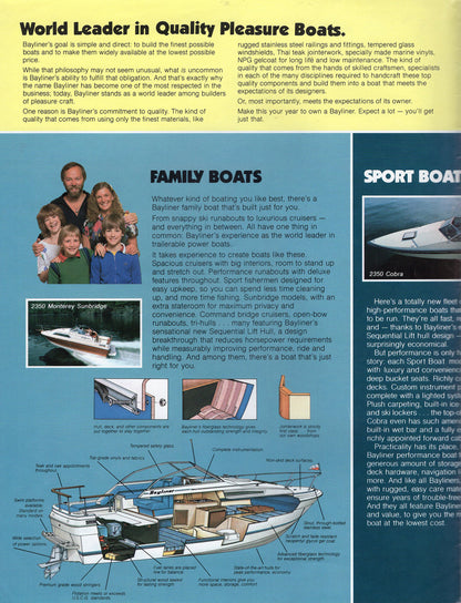 Bayliner 1981 Abbreviated Brochure