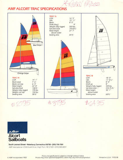 AMF Alcort Trac Brochure