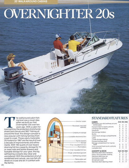 Grady White 1987 Press Proof Brochure