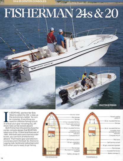 Grady White 1987 Press Proof Brochure
