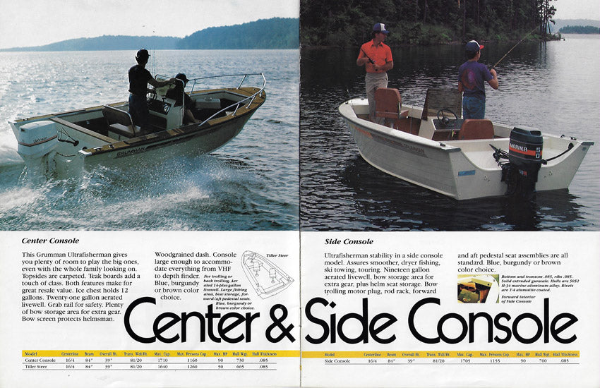 Grumman 1985 Boats Brochure