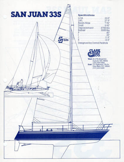 Clark San Juan 33S Preliminary Brochure