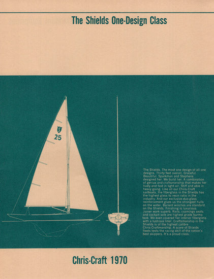 Chris Craft Shields One Design Specification Brochure