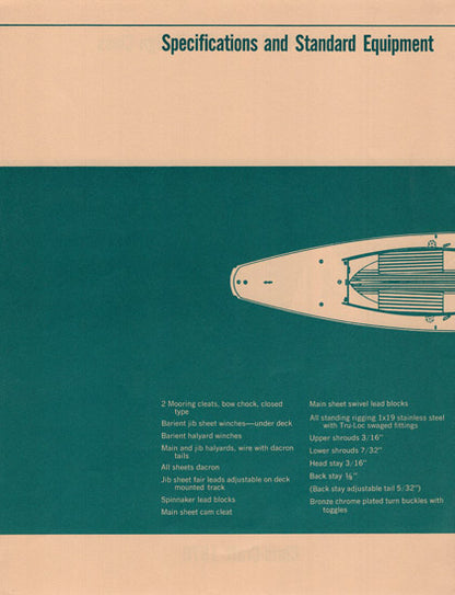 Chris Craft Shields One Design Specification Brochure