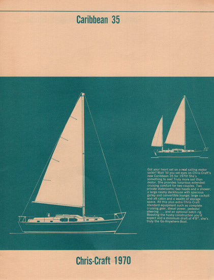 Chris Craft Caribbean 35 Specification Brochure
