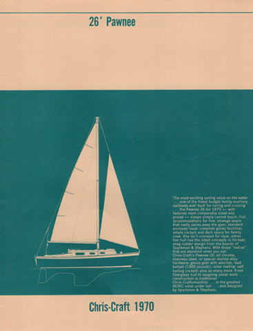 Chris-Craft Pawnee 26 Specification Brochure