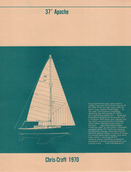 Chris Craft Apache 37 Specification Brochure