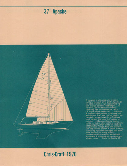 Chris Craft Apache 37 Specification Brochure