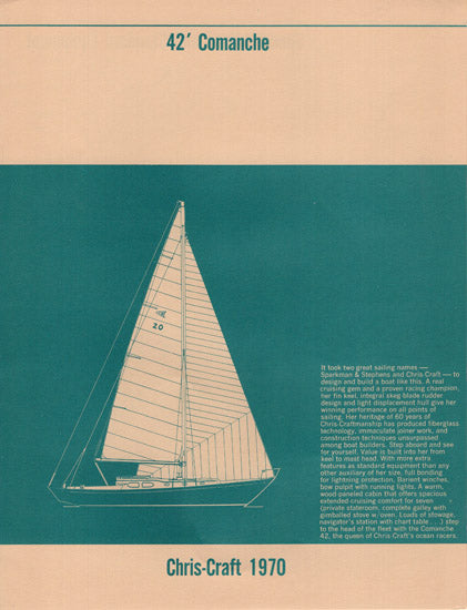 Chris Craft Comanche 42 Specification Brochure