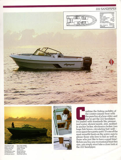 Aquasport 1987 Brochure