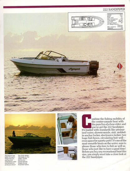 Aquasport 1987 Brochure