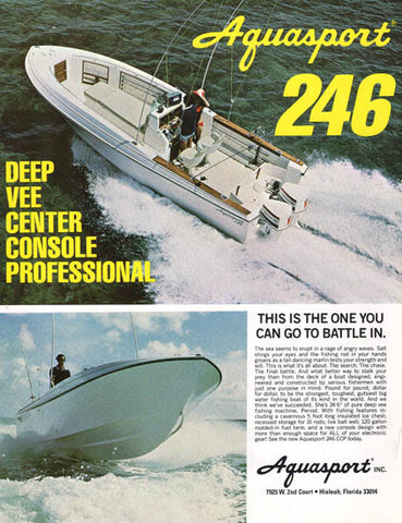 Aquasport 246 Center Console Professional Brochure