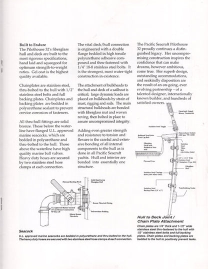 Pacific Seacraft 32 Pilothouse Brochure