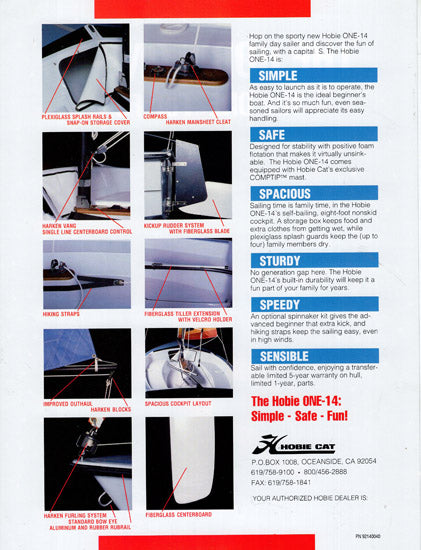 Hobie Cat One-14 Brochure