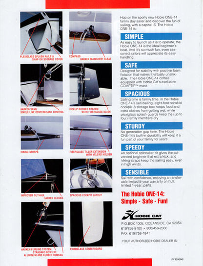 Hobie Cat One-14 Brochure