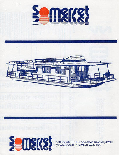 Sumerset 1981 - 82 Houseboat Brochure Package
