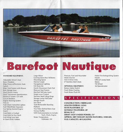 Correct Craft 1991 Nautiques Brochure / Poster
