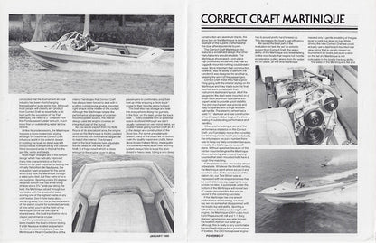 Correct Craft Martinique Powerboat Magazine Reprint Brochure