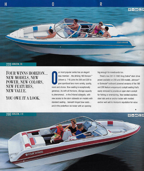 Four Winns 1992 Runabouts Brochure