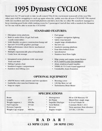 Dynasty Cyclone Brochure