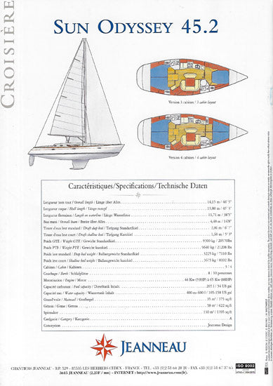 Jeanneau Sun Odyssey 45.2 Brochure