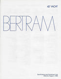 Bertram 42 Yacht Specification Brochure