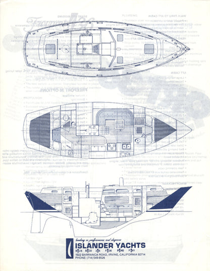 Islander Freeport 36 Center Cockpit Specification Brochure