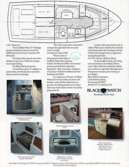 Black Watch 30 Flybridge Brochure