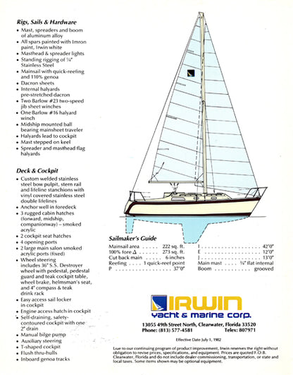 Irwin Citation 31 Brochure