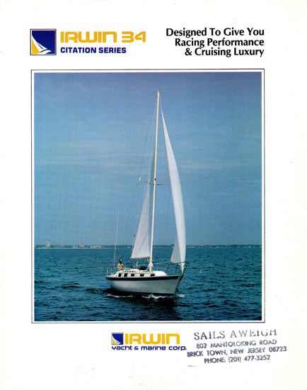 Irwin Citation 34 Brochure
