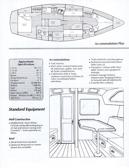 Irwin 38 Brochure