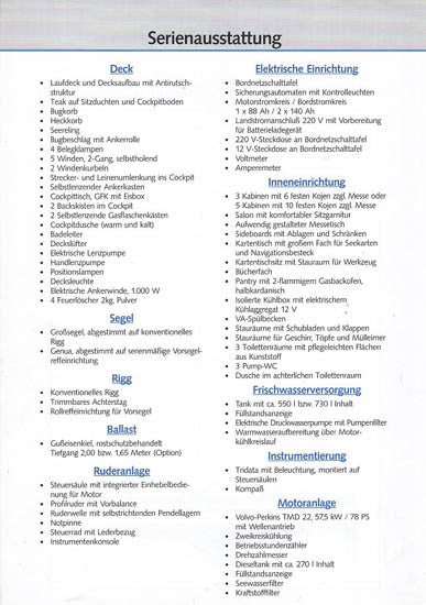Bavaria 50 Specification Brochure