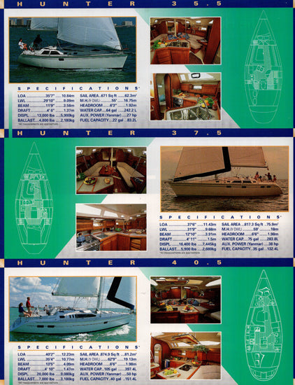 Hunter 1995 Brochure