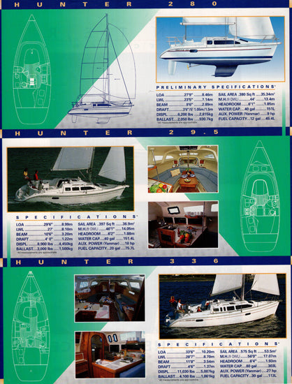 Hunter 1995 Brochure