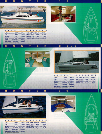 Hunter 1995 Brochure