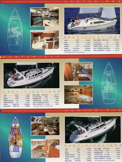 Hunter 1998 Brochure