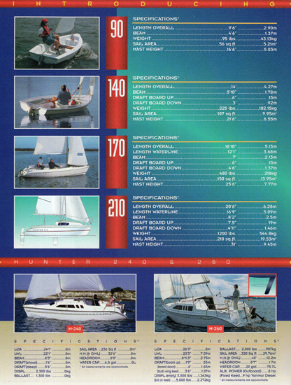 Hunter 1998 Brochure