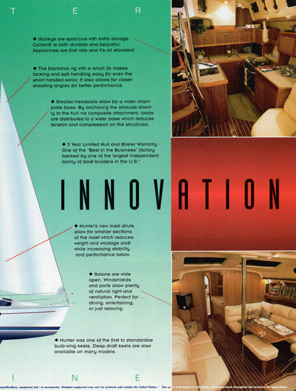 Hunter 1998 Brochure