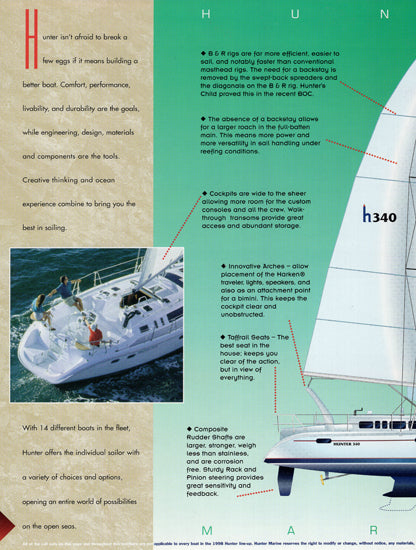 Hunter 1998 Brochure