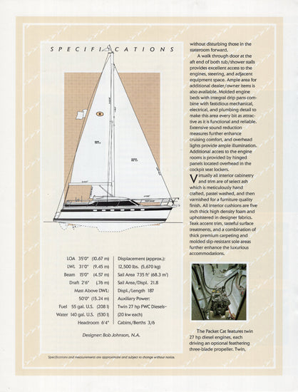 Island Packet Cat 35 Brochure