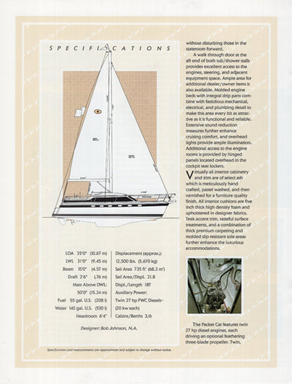 Island Packet Cat 35 Brochure