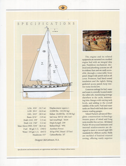 Island Packet 40 Brochure