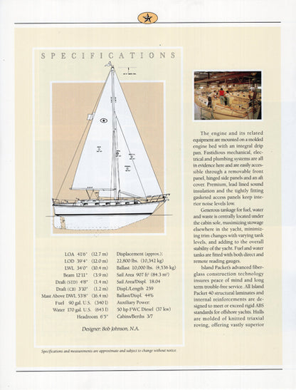Island Packet 40 Brochure