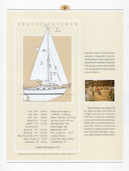 Island Packet 29 Brochure