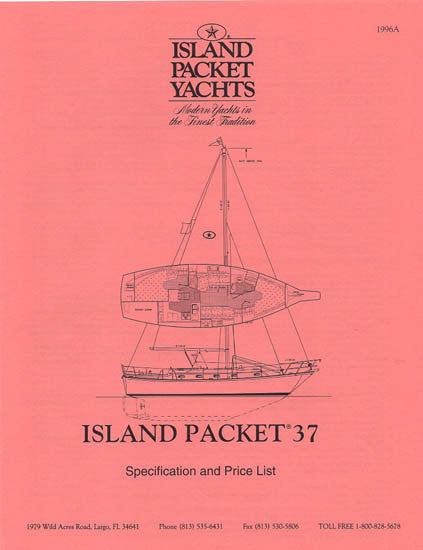 Island Packet 37 Specification Brochure