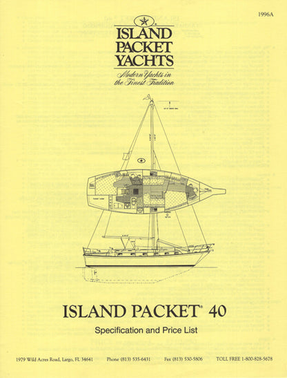 Island Packet 40 Specification Brochure